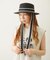 TRIMMED RIBBON BOATER HAT