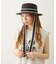TRIMMED RIBBON BOATER HAT