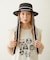 TRIMMED RIBBON BOATER HAT