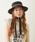 TRIMMED RIBBON BOATER HAT