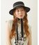 TRIMMED RIBBON BOATER HAT