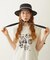 TRIMMED RIBBON BOATER HAT