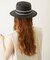 TRIMMED RIBBON BOATER HAT