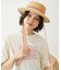 TRIMMED RIBBON BOATER HAT