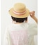 TRIMMED RIBBON BOATER HAT