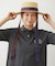 TRIMMED RIBBON BOATER HAT
