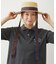 TRIMMED RIBBON BOATER HAT