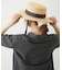 TRIMMED RIBBON BOATER HAT