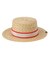 TRIMMED RIBBON BOATER HAT