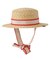 TRIMMED RIBBON BOATER HAT