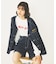MANY PATCHED COLLARLESS JACKET