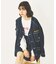 MANY PATCHED COLLARLESS JACKET