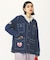 MANY PATCHED COLLARLESS JACKET