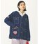 MANY PATCHED COLLARLESS JACKET