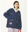MANY PATCHED COLLARLESS JACKET