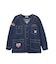 MANY PATCHED COLLARLESS JACKET