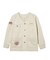 MANY PATCHED COLLARLESS JACKET