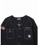 MANY PATCHED COLLARLESS JACKET