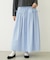 GINGHAM CHECK VOLUME SKIRT
