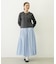 GINGHAM CHECK VOLUME SKIRT