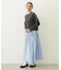 GINGHAM CHECK VOLUME SKIRT