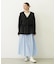 GINGHAM CHECK VOLUME SKIRT
