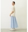 GINGHAM CHECK VOLUME SKIRT