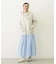 GINGHAM CHECK VOLUME SKIRT
