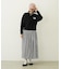 GINGHAM CHECK VOLUME SKIRT