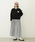 GINGHAM CHECK VOLUME SKIRT