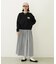 GINGHAM CHECK VOLUME SKIRT