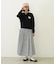 GINGHAM CHECK VOLUME SKIRT