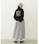 GINGHAM CHECK VOLUME SKIRT