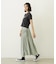 GINGHAM CHECK VOLUME SKIRT