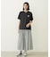 GINGHAM CHECK VOLUME SKIRT