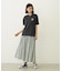 GINGHAM CHECK VOLUME SKIRT