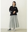 GINGHAM CHECK VOLUME SKIRT