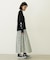 GINGHAM CHECK VOLUME SKIRT