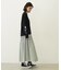 GINGHAM CHECK VOLUME SKIRT
