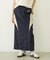 LINE PIPING LONG SKIRT