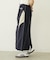 LINE PIPING LONG SKIRT