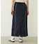 LINE PIPING LONG SKIRT