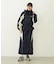 LINE PIPING LONG SKIRT