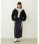 LINE PIPING LONG SKIRT