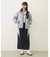 LINE PIPING LONG SKIRT