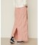LINE PIPING LONG SKIRT