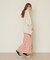 LINE PIPING LONG SKIRT
