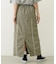 LINE PIPING LONG SKIRT