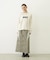 LINE PIPING LONG SKIRT