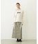 LINE PIPING LONG SKIRT